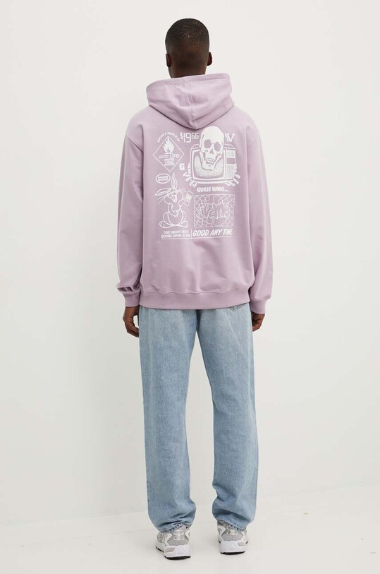 Vans hanorac de bumbac violet VN000JE7D451