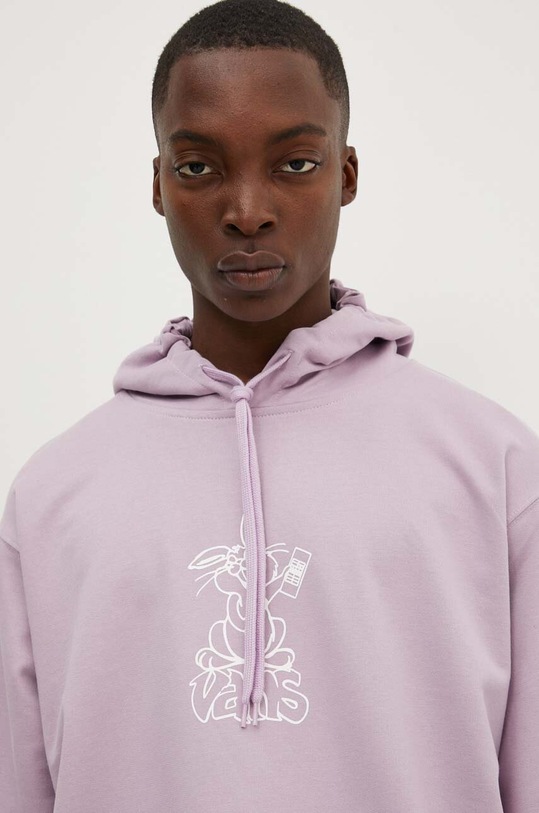 Bavlnená mikina Vans VN000JE7D451 fialová