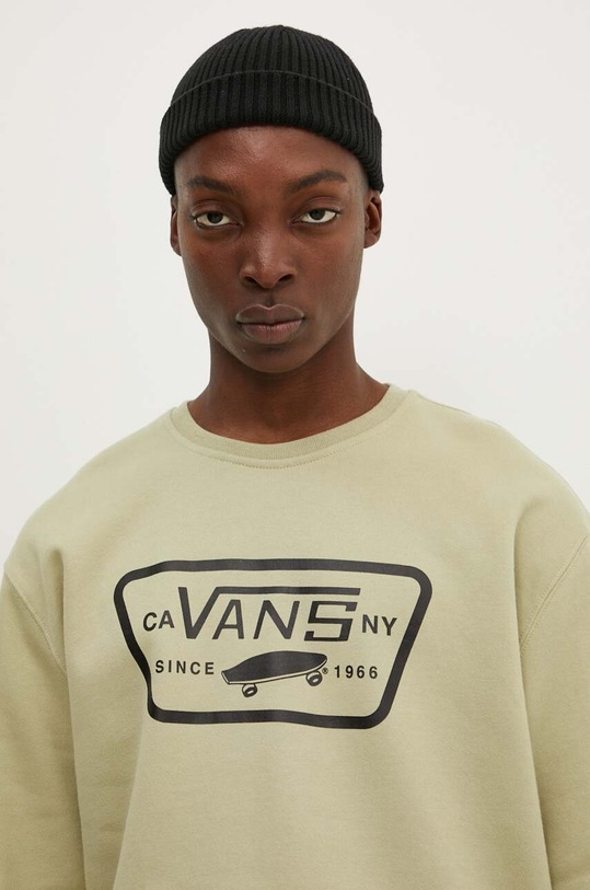 Vans hanorac de bumbac verde VN000JSHD3Z1