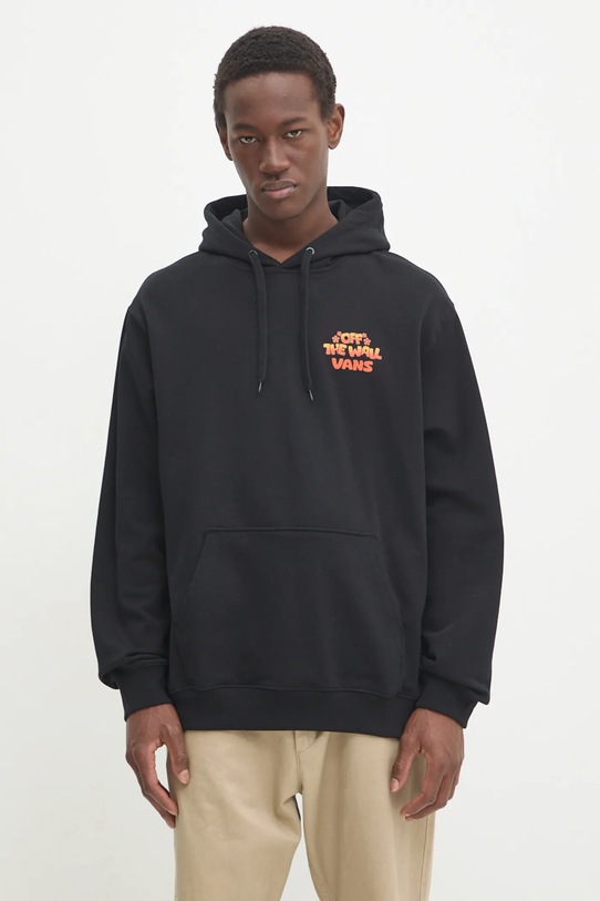 Vans hanorac de bumbac VN000KHYBLK1 negru AW24