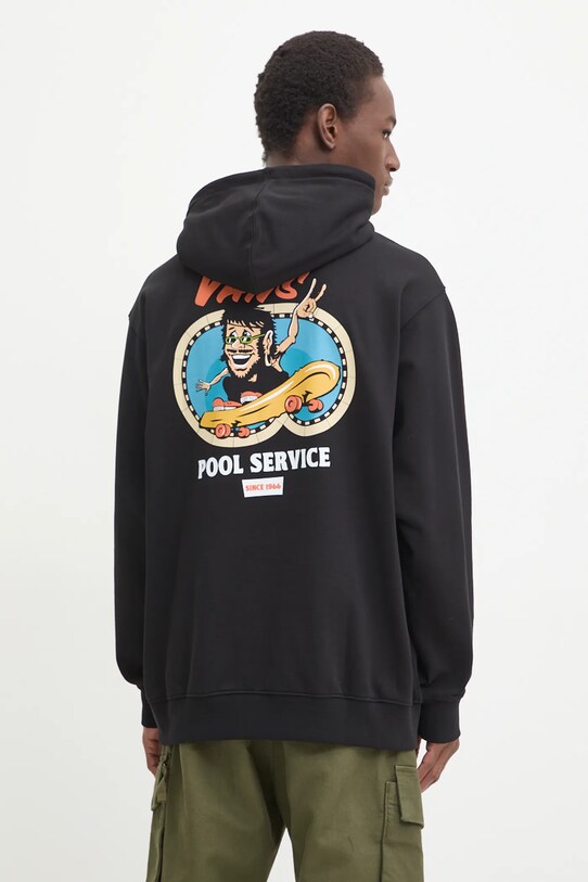 Bavlnená mikina Vans bavlna čierna VN000KTRBLK1