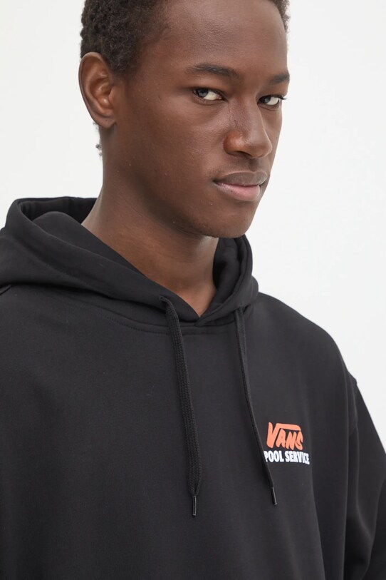 Bavlnená mikina Vans čierna VN000KTRBLK1