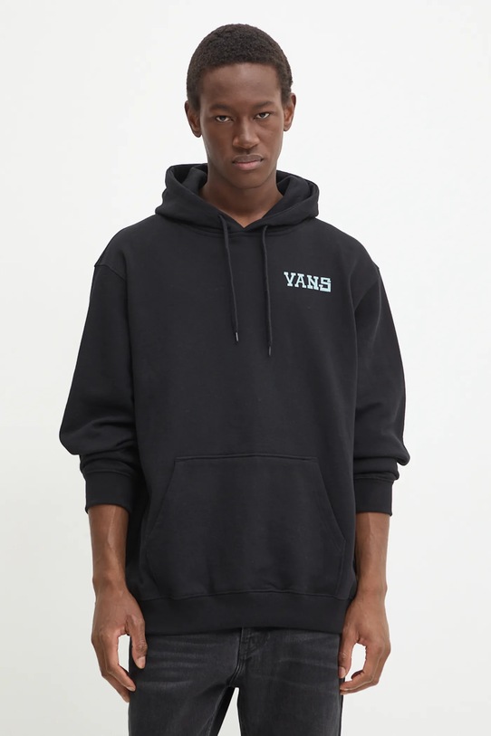 Îmbrăcăminte Vans hanorac de bumbac VN000KU7BLK1 negru