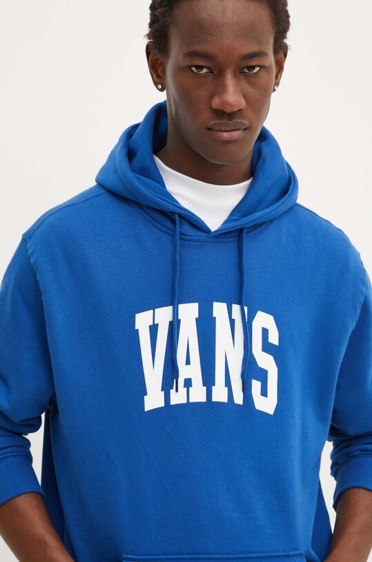 Vans hanorac de bumbac print albastru VN000HNW7WM1