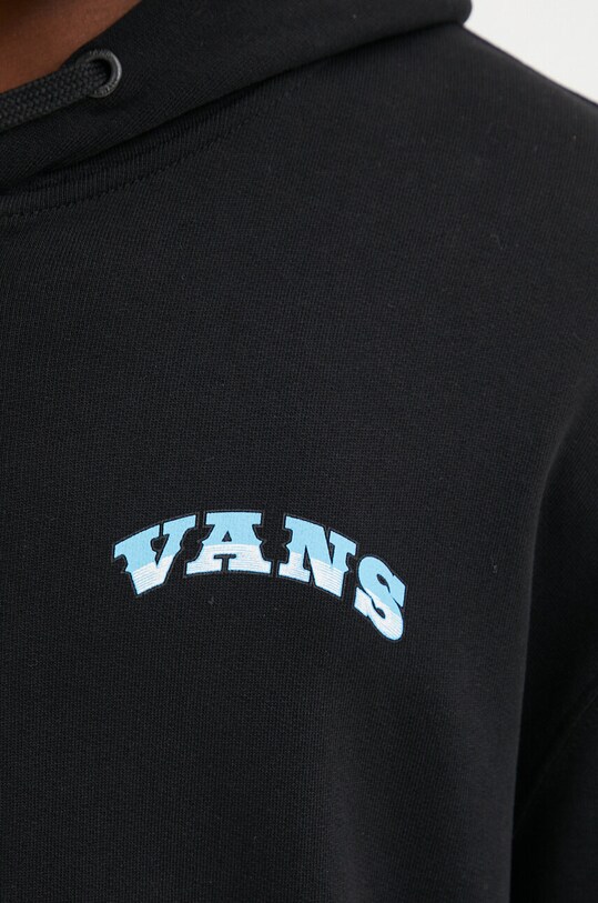 Bavlnená mikina Vans VN000KJ1BLK1 čierna