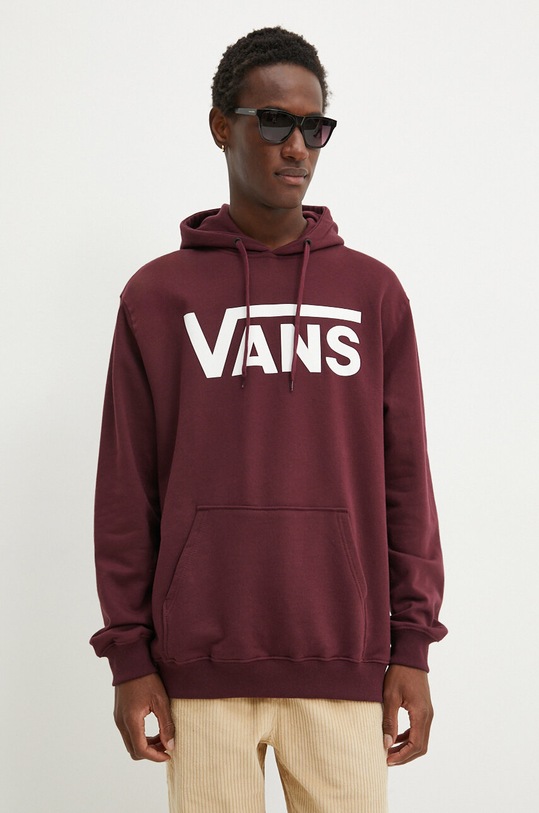 Ruházat Vans pamut melegítőfelső VN000HNXK1O1 burgundia