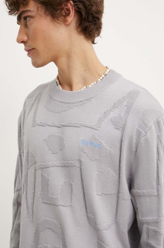 Desigual pulover de bumbac AITOR gri 24WMJF03