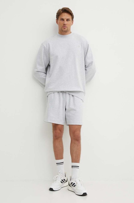 Хлопковая кофта adidas Originals IX9808 серый AW24