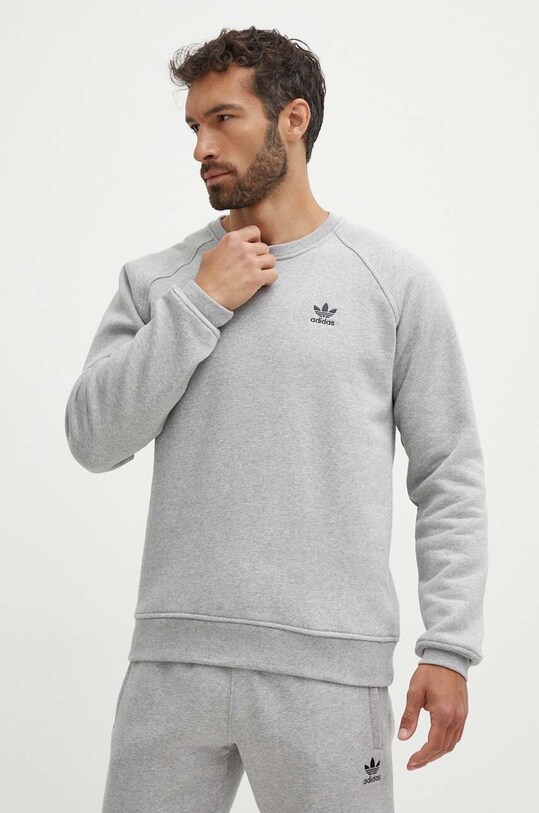 adidas Originals bluză Essential melanj gri IY4937