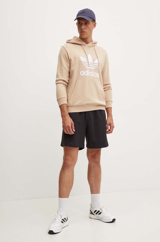 Хлопковая кофта adidas Originals IZ2359 бежевый AW24
