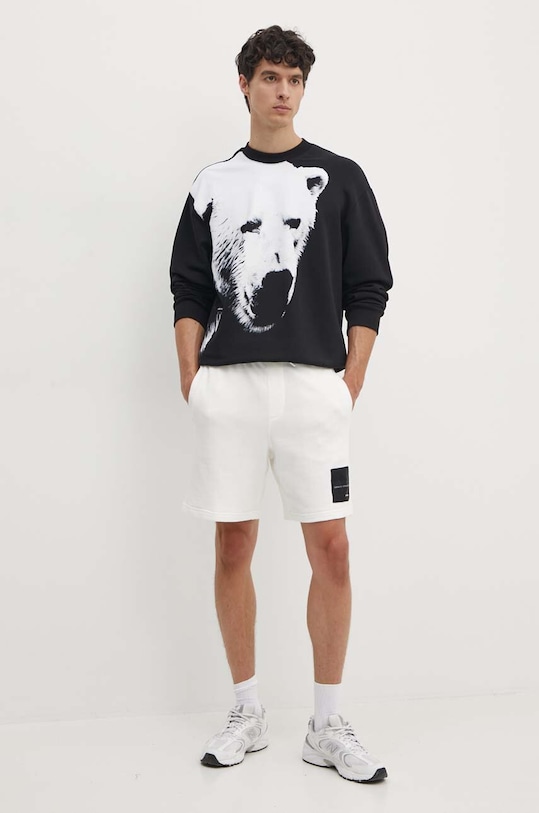 Armani Exchange hanorac de bumbac XM000042.AF10858 negru AW24