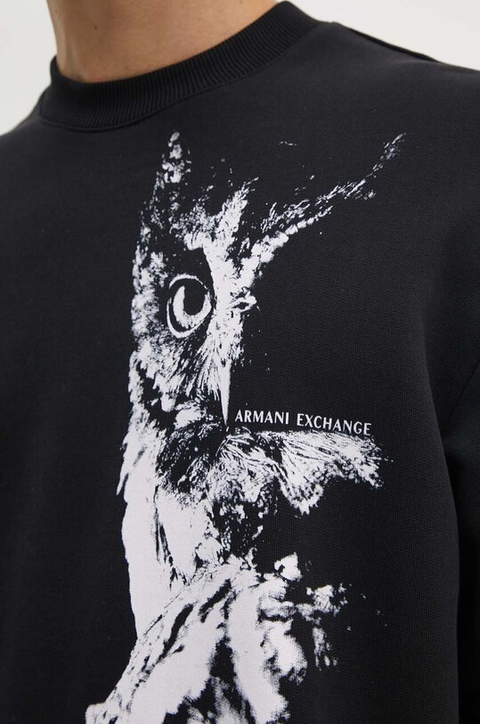 Bavlnená mikina Armani Exchange XM000042.AF10858 čierna