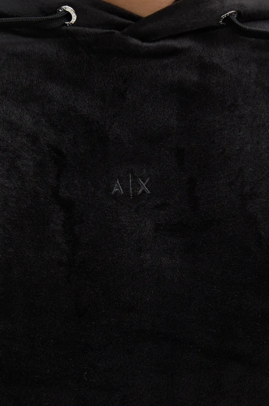 Dukserica od velura Armani Exchange XM000054.AF10168 crna