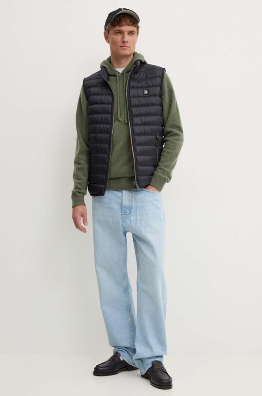 Шерстяной свитер American Vintage MRAX18BH24 зелёный AW24