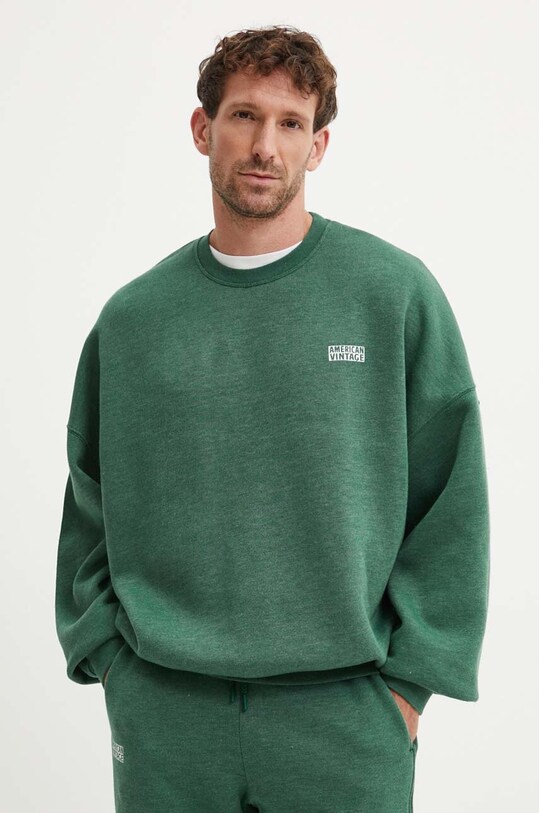 American Vintage bluza melanj verde MDOV03AH24