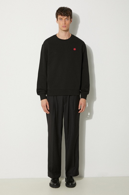 Kenzo cotton sweatshirt Boke Flower Classic FE65SW2234MF.99J black AW24