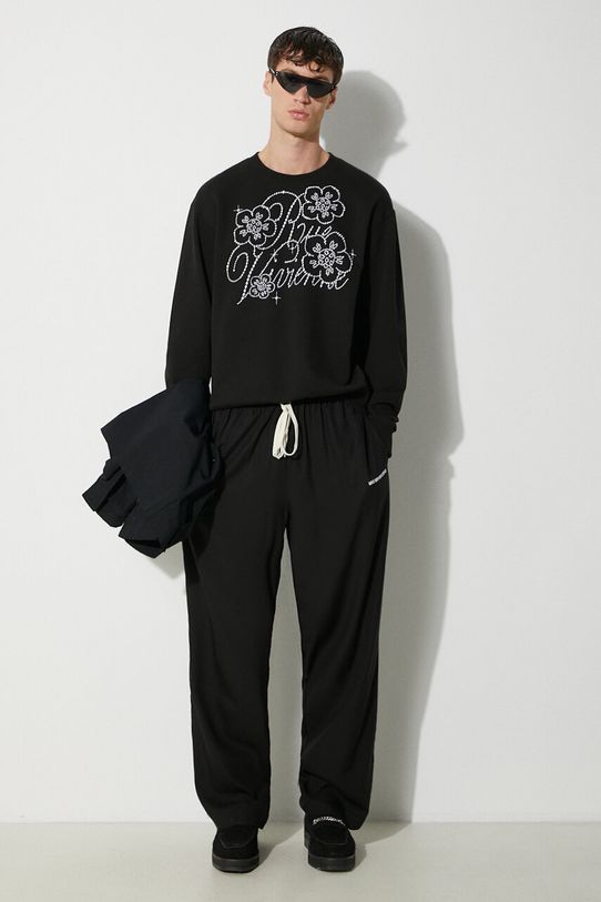 Kenzo cotton sweatshirt Constellation Emb Classic applique black FE65SW2284MG.99J