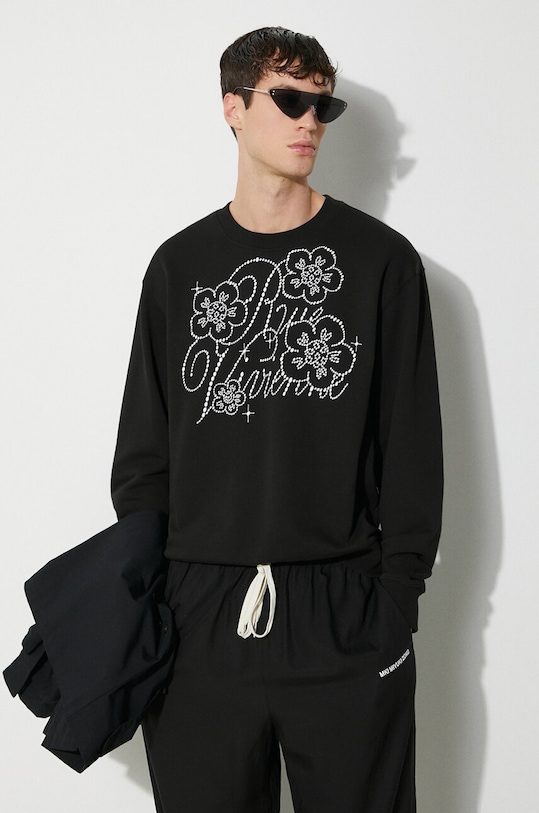 Clothing Kenzo cotton sweatshirt Constellation Emb Classic FE65SW2284MG.99J black