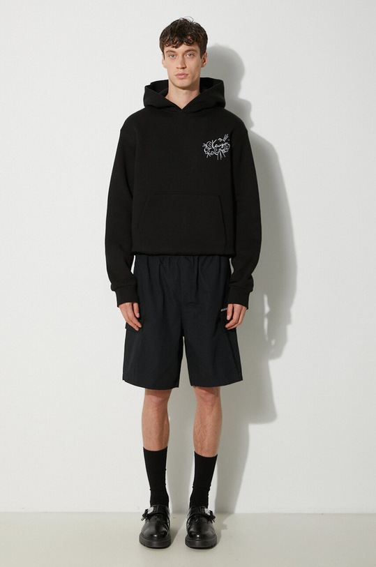 Kenzo cotton sweatshirt Gots Star Tiger Emb Classic FE65SW2194MB.99J black AW24