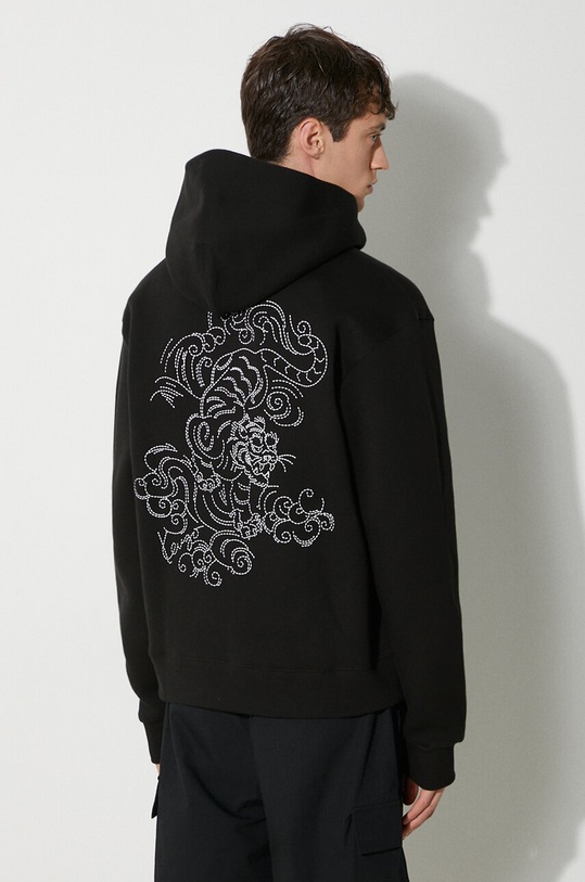 Clothing Kenzo cotton sweatshirt Gots Star Tiger Emb Classic FE65SW2194MB.99J black