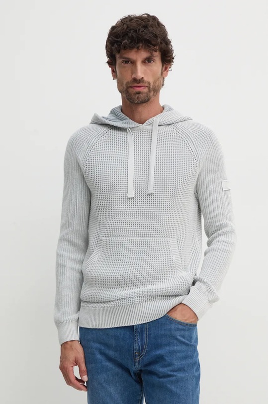 Joop! sweter bawełniany bawełna szary 30042636