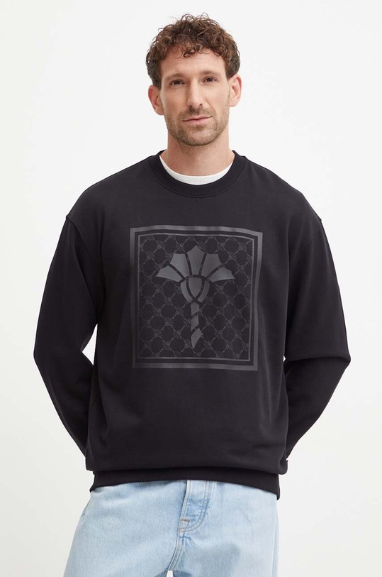 Joop! hanorac de bumbac print negru 30042874