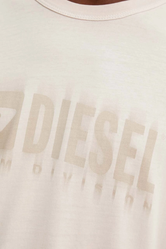 Diesel longsleeve bawełniany T-ADJUST-LS-K4 A14021.0AJDD różowy