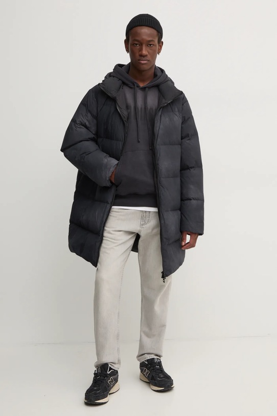 Diesel hanorac de bumbac S-GINN-HOOD-K44 A14022.0KMAM negru AW24