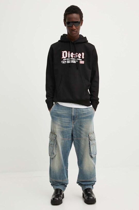 Diesel bluza S-GINN-HOOD-K45 A15723.0HAYT czarny AW24