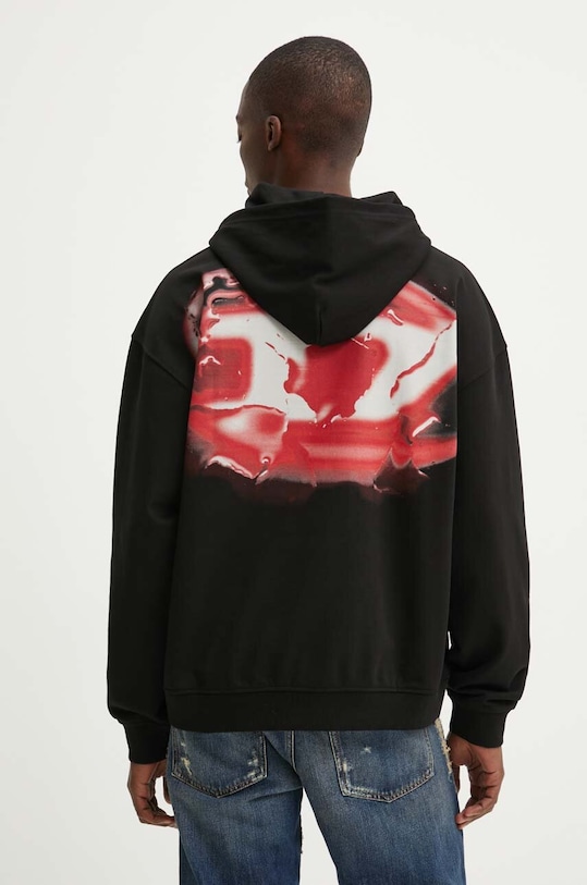 Diesel bluza S-BOXT-HOOD-K3 z kapturem czarny A15724.0HAYT