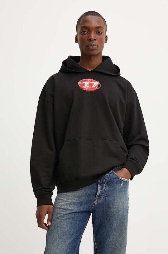 Odzież Diesel bluza S-BOXT-HOOD-K3 A15724.0HAYT czarny