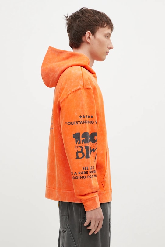 Pamučna dukserica Puma UNTERGRUND narančasta 626664