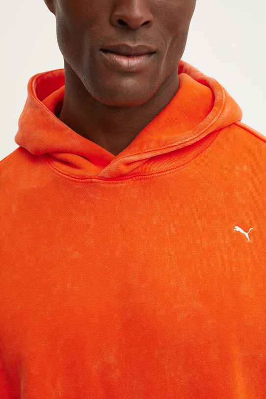 Bavlnená mikina Puma UNTERGRUND 626664 oranžová