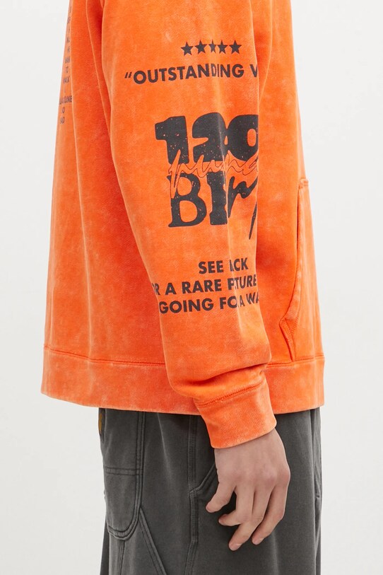 Pamučna dukserica Puma UNTERGRUND 626664 narančasta