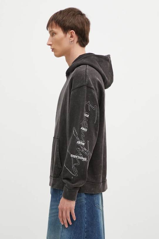 Pamučna dukserica Puma UNTERGRUND 626664 crna AW24