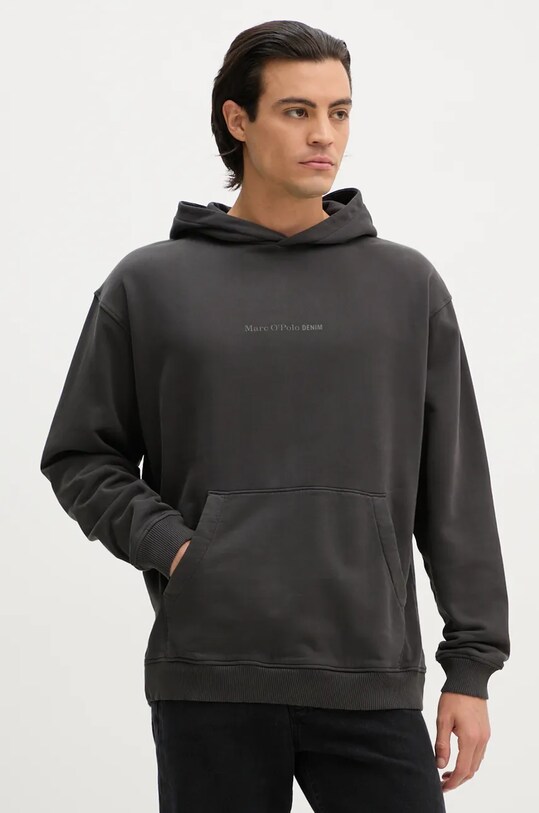 Marc O'Polo bluza bawełniana DENIM nadruk szary 5000005312