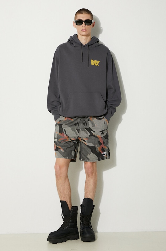 Bavlněná mikina Wood Wood Sweatshirt GOTS 10305618.2424 šedá AW24