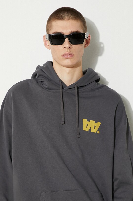Бавовняна кофта Wood Wood Sweatshirt GOTS 10305618.2424 сірий