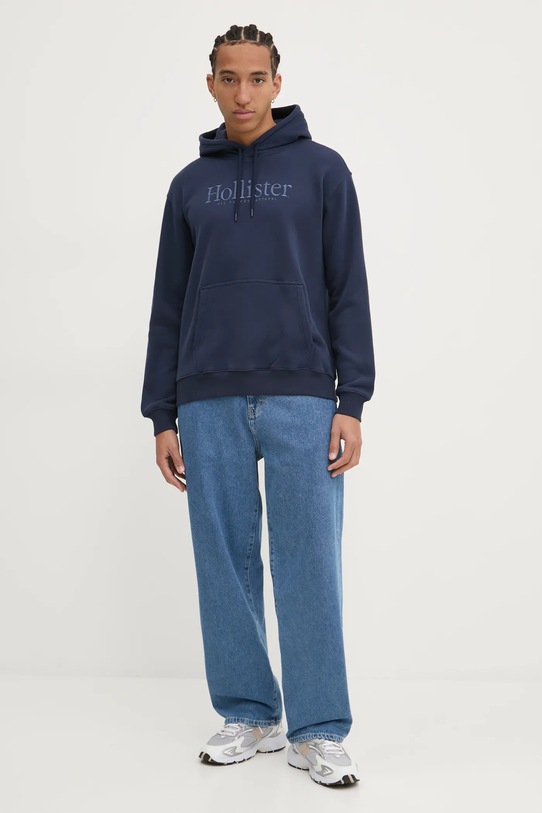 Mikina Hollister Co. KI322.4140.200 tmavomodrá AW24
