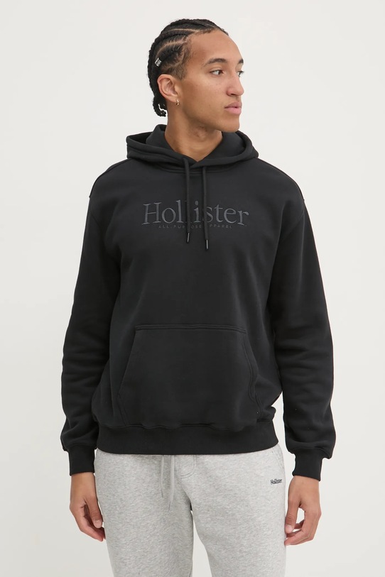Mikina Hollister Co. s kapucňou čierna KI322.4140.900