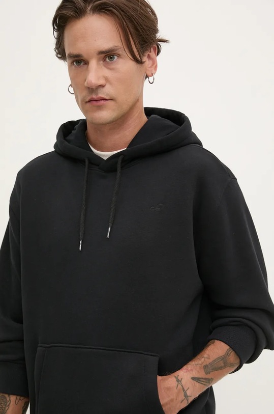 Μπλούζα Hollister Co. KI322.4143.900 μαύρο AW24