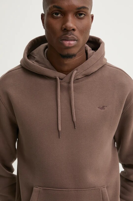 Odzież Hollister Co. bluza KI322.4153.420 brązowy