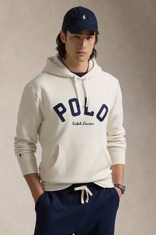 Polo Ralph Lauren felpa sovrastampa beige 710952040