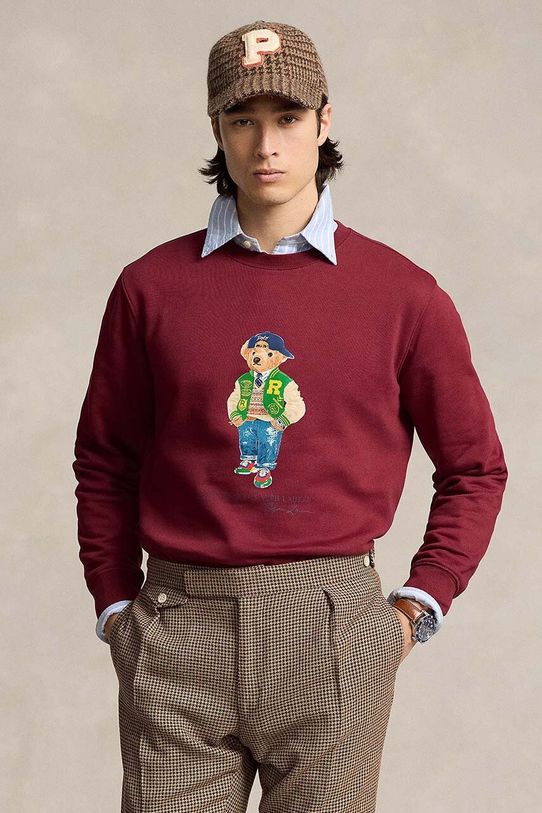 Polo Ralph Lauren felső melanzs burgundia 710953718