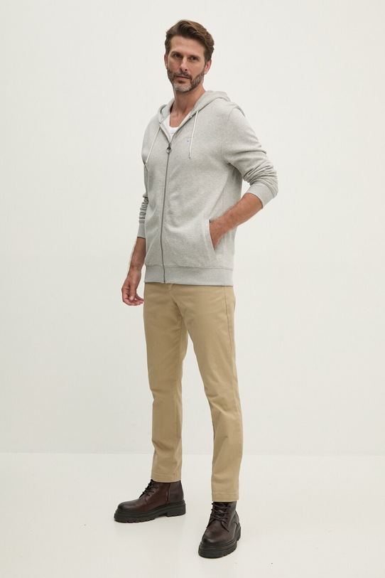 Barbour bluza bawełniana MOL0649 szary AW24