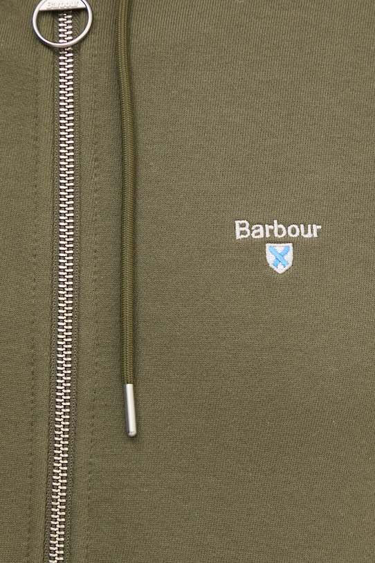 Barbour bluza bawełniana MOL0649 zielony
