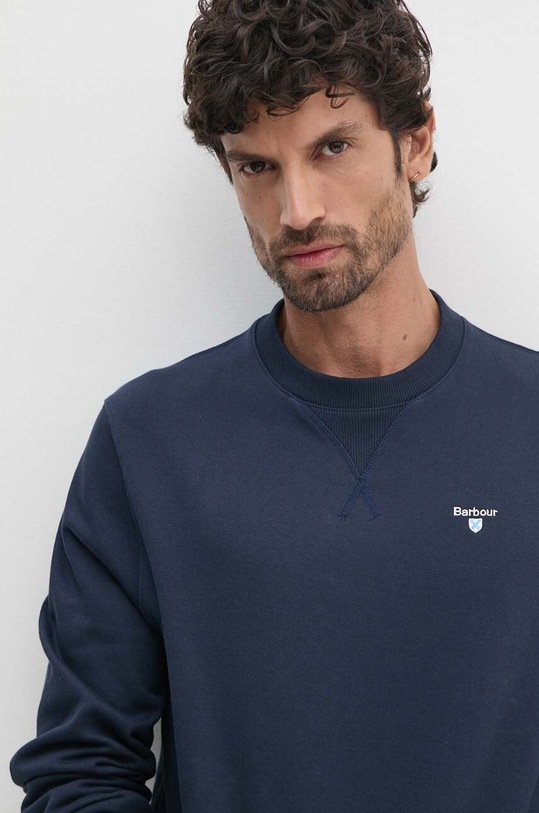 Barbour bluza bawełniana granatowy MOL0643