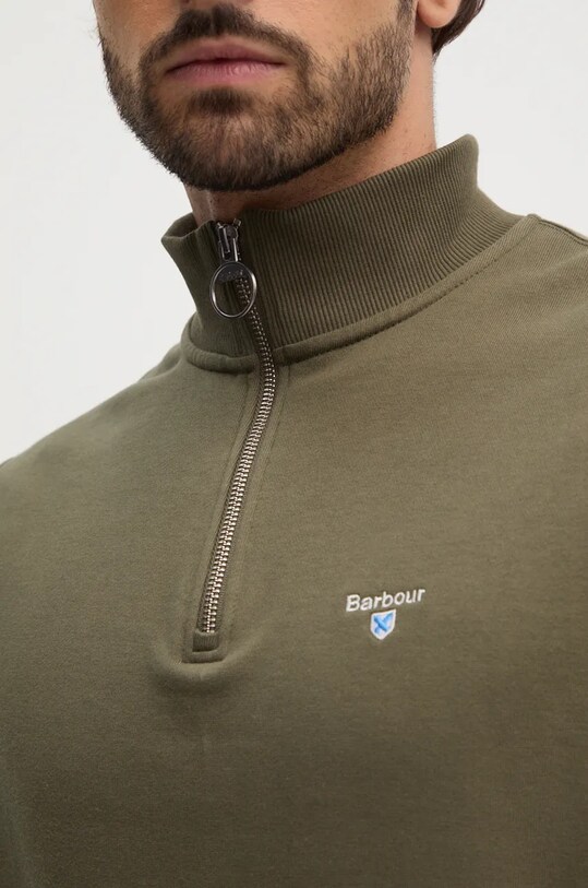 Barbour hanorac de bumbac MOL0642 verde