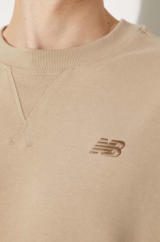 New Balance bluza bawełniana Athletics French Terry Crew MT41506SOT