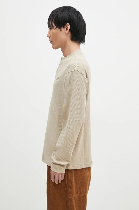 New Balance longsleeve Waffle Knit Long Sleeve Henley MT43514SOT bej AW24